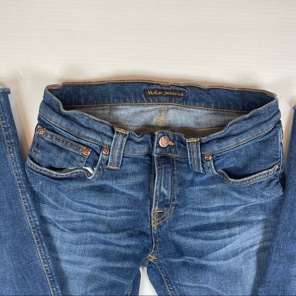 Nudie Jeans Women's Skinny Jeans - Blue - Picture 4 of 13